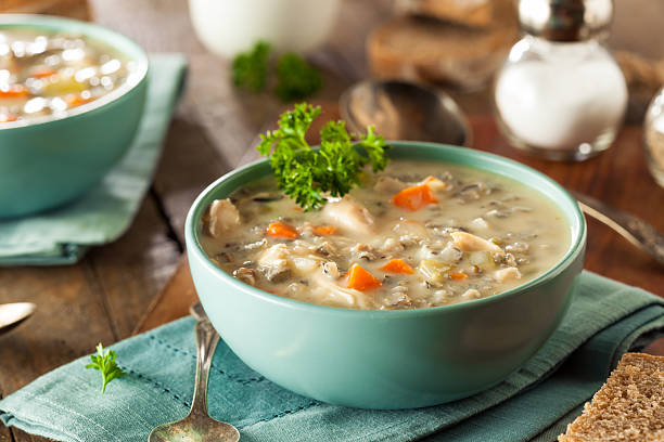 istock Homemade Wild Rice and Chicken Soup 495329550
