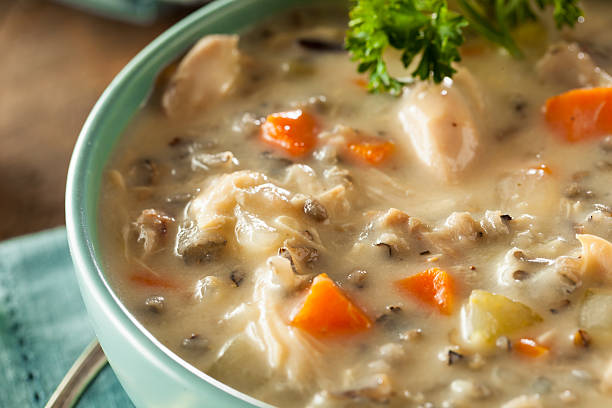 istock Homemade Wild Rice and Chicken Soup 495329576