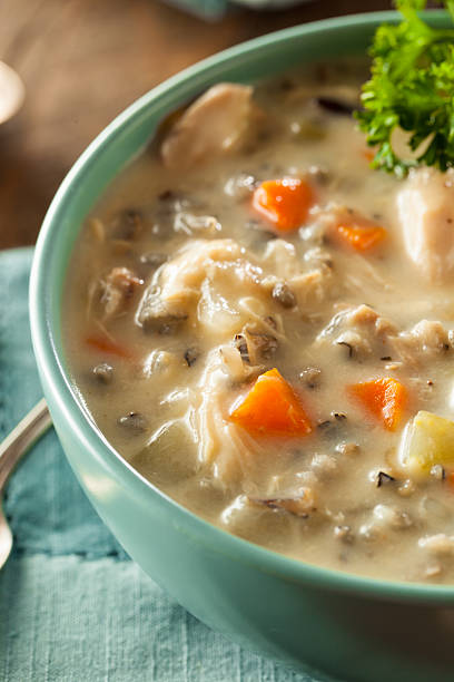 istock Homemade Wild Rice and Chicken Soup 495329590