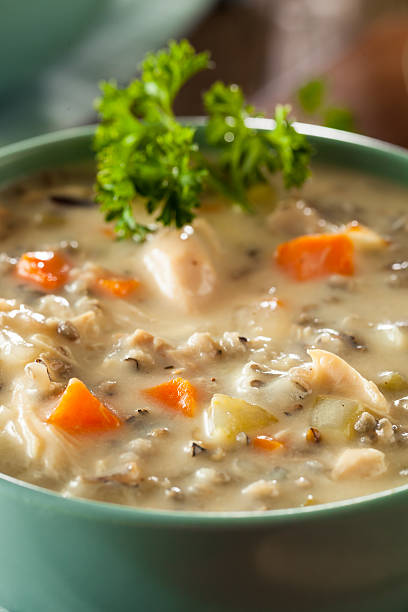 istock Homemade Wild Rice and Chicken Soup 495329624