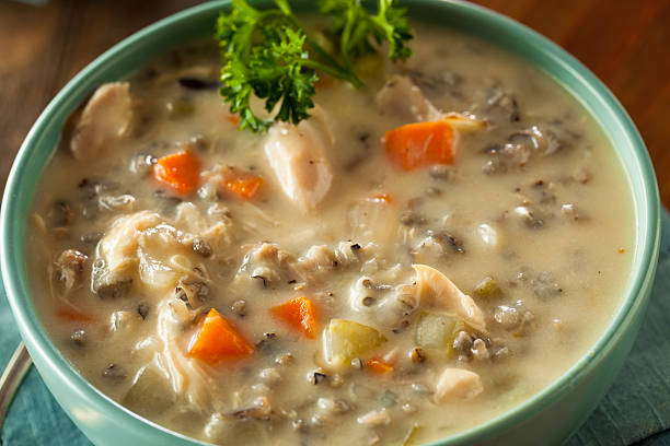 istock Homemade Wild Rice and Chicken Soup 495329630