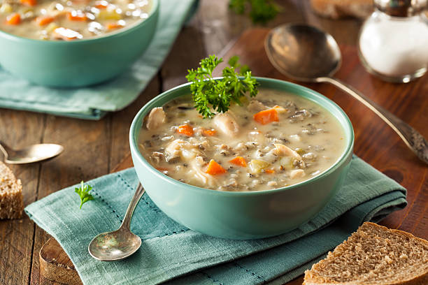 istock Homemade Wild Rice and Chicken Soup 495329644