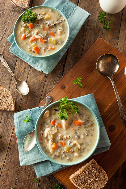 istock Homemade Wild Rice and Chicken Soup 495329672