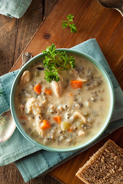 istock Homemade Wild Rice and Chicken Soup 495329702
