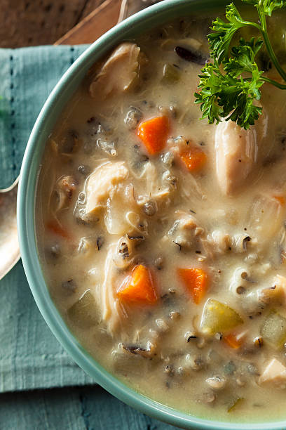 istock Homemade Wild Rice and Chicken Soup 495329710