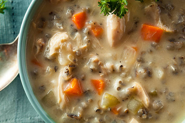istock Homemade Wild Rice and Chicken Soup 495329728