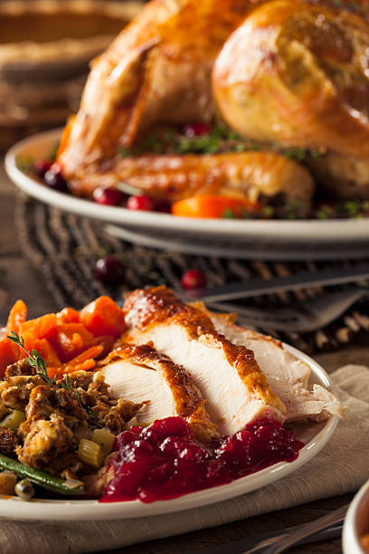 istock Full Homemade Thanksgiving Dinner 495330018
