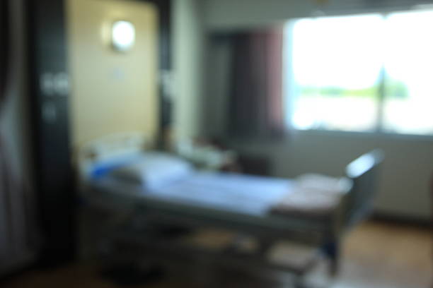 istock blurred photo Empty Bed on Hospital. 495330468