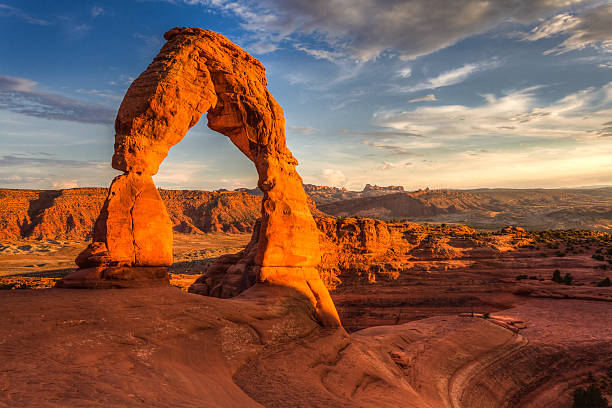 istock Delicate Arch at Sunset, Arches National Park, Utah, USA 495334087