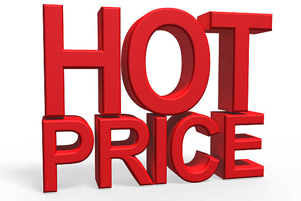 istock 3d illustration - HOT PRICE on white background 495334118