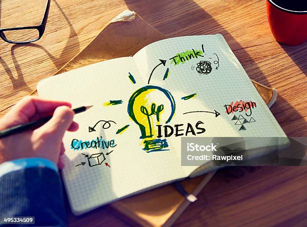 Personal Perspective Of A Person Planning For Ideas Stock Photo - Download Image Now