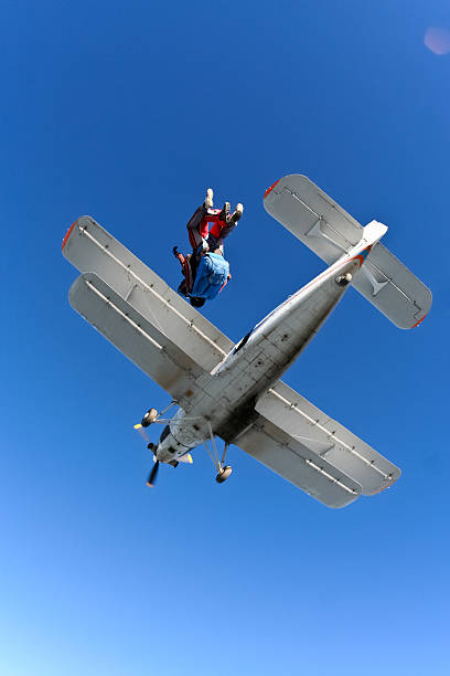 istock Skydiving photo. Tandem. 495334716