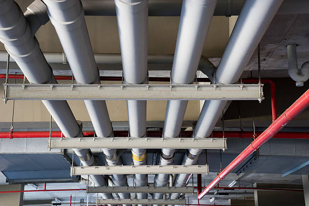 istock Pipe tube, the roof top for drain & sewer system 495334851