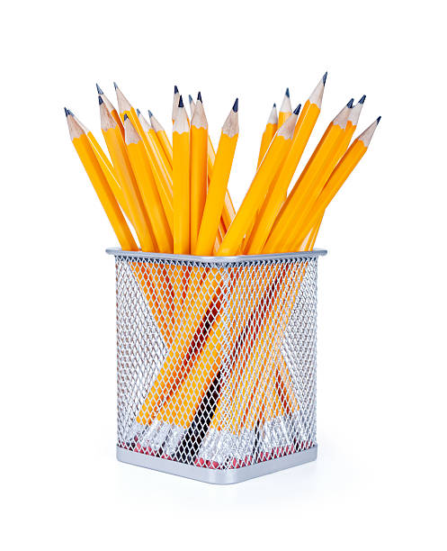 istock School stationery isolated over white with copyspace 495335959