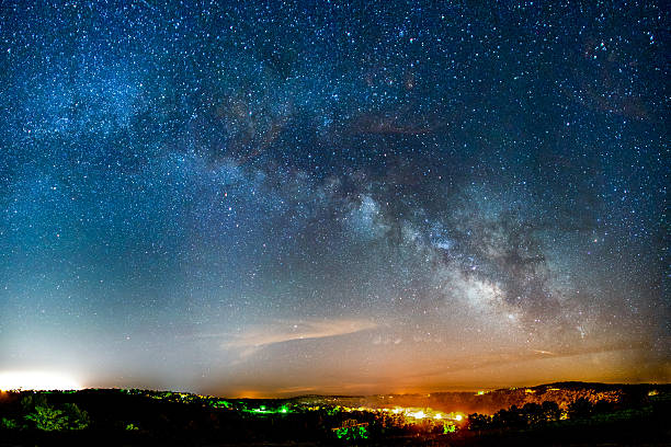 istock Milky Way rising over the Ozark Mountains 495336131