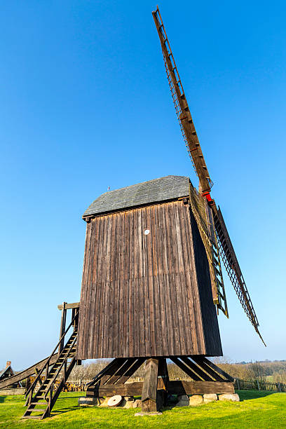 istock Wind mill of Pudalga baltic coast, Germany 495337339
