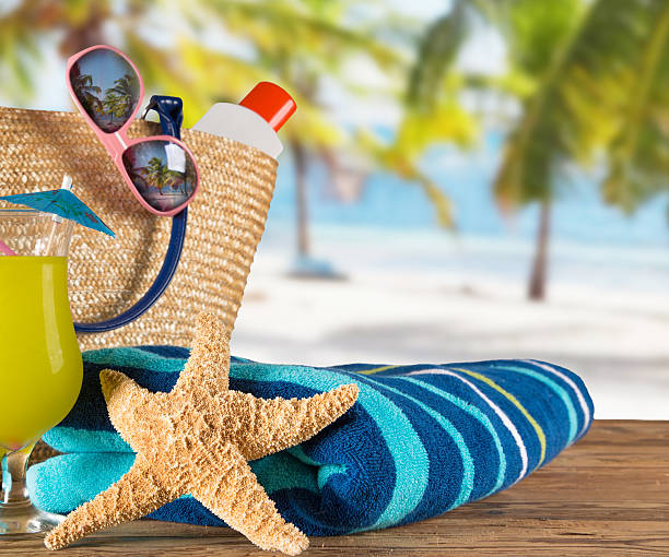 istock Close-up of summer accessories. 495338677