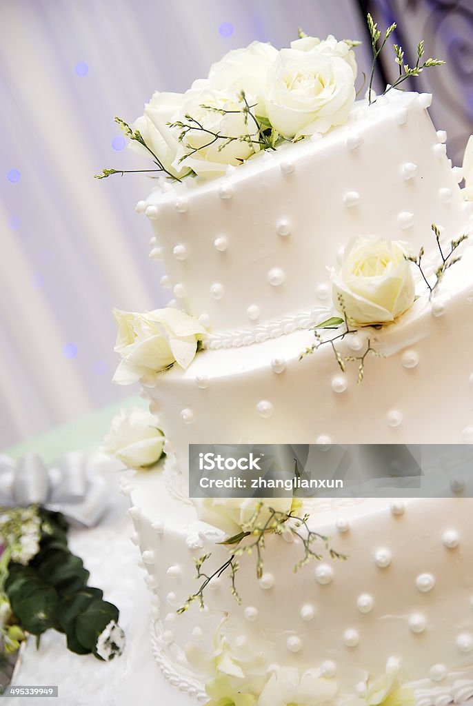 웨딩 케이크 - 로열티 프리 결혼식 스톡 사진