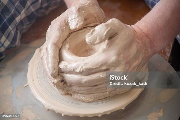 Hands Of A Potter Stock Photo - Download Image Now - Adult, Application Form, Art