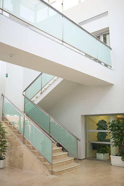 istock Marble stairs in a modern building 495340873