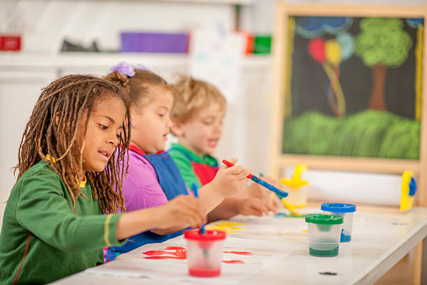 istock Children Painting Together in Class 495342740
