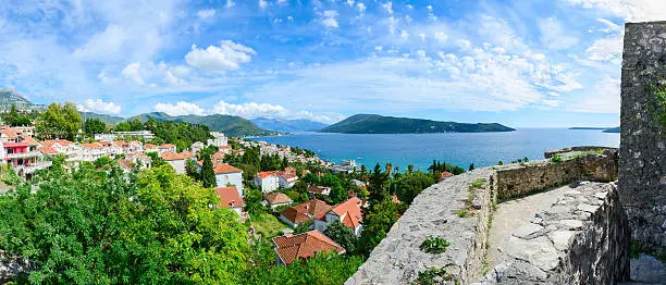 Photo of Panoramic view of Herceg Novi and Bay from fortress wall