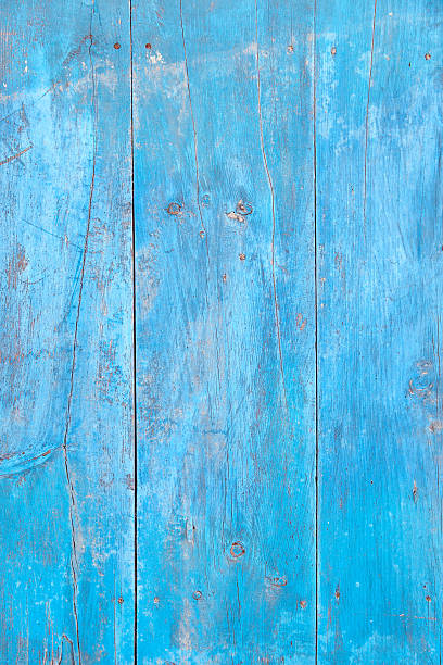 Wood background Old blue painted wooden board knotted wood wood dirty weathered stock pictures, royalty-free photos & images