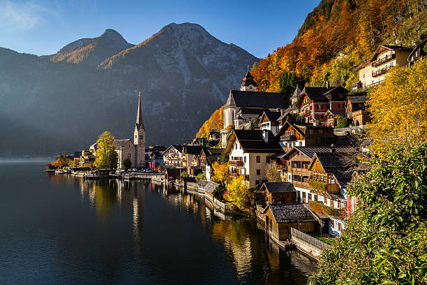 istock Hallstatt Waterfront in the Autumn 495347342