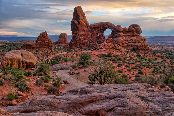 istock Turret Arch at sunset in Arches National Park, Utah 495347778