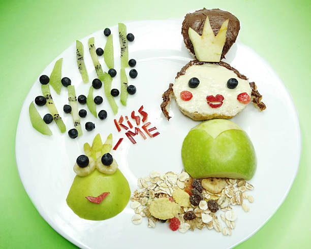 istock creative breakfast with fruit and sweet chocolate creme on bread 495348580