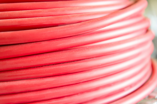 Red rubber hose