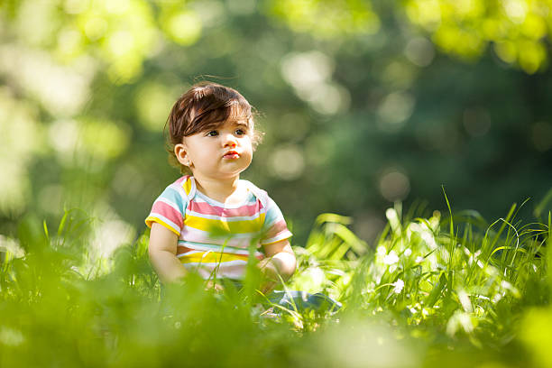 istock Baby girl in nature 495351239