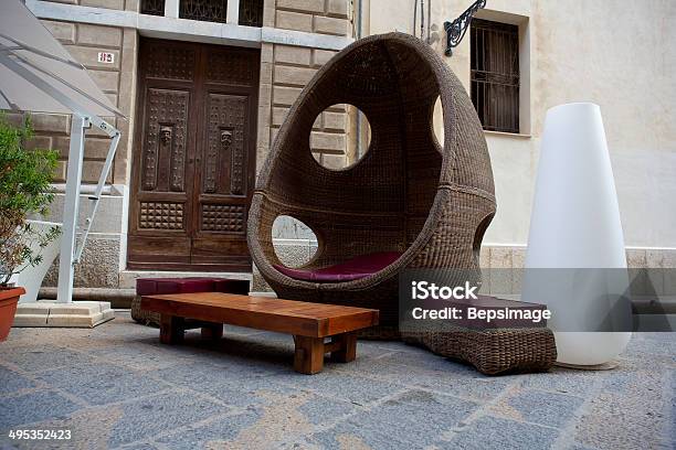 Wicker Chairs Stock Photo - Download Image Now - Bar - Drink Establishment, Chair, Horizontal