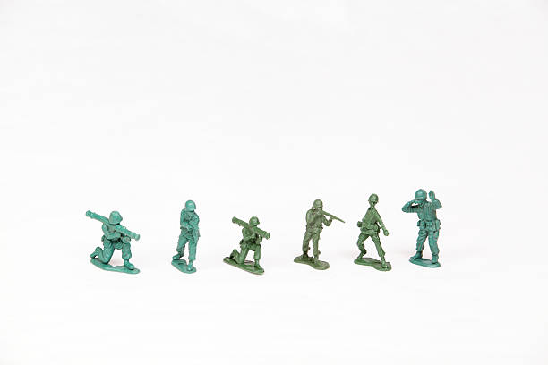 istock The isolated image of a group soldiers 495353753