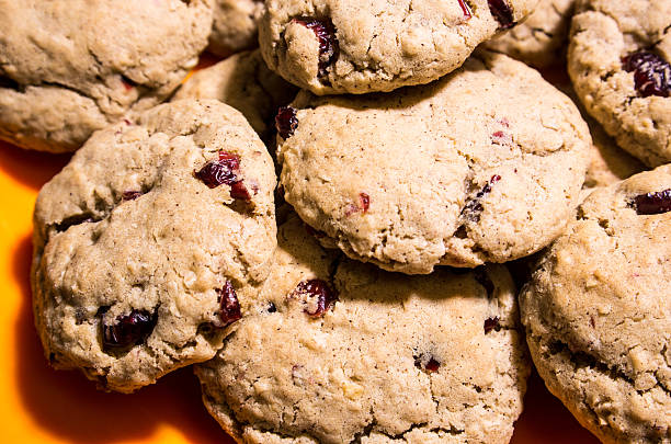 Craisin cookies stock photo