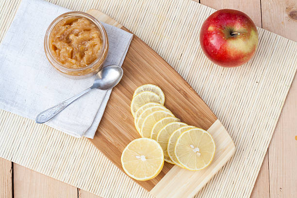 istock Homemade apple and lemon jam 495354330