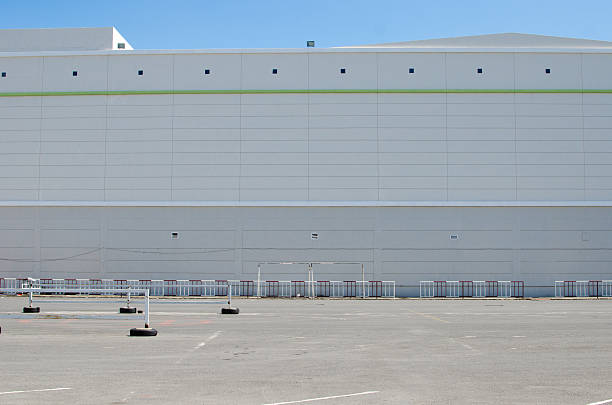 istock Parking area at back of building 495354599