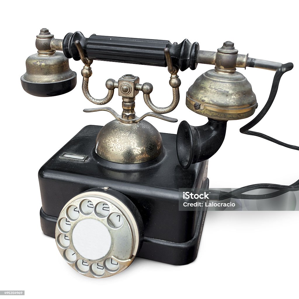 Vieux téléphone - Photo de Téléphone à l'ancienne libre de droits