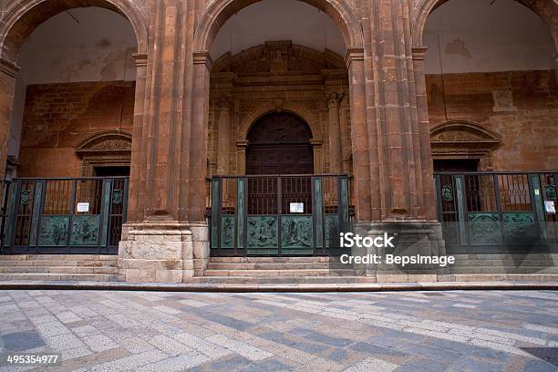 Cathedral Of San Lorenzo Trapani Stock Photo - Download Image Now - Architectural Column, Architecture, Baroque Style