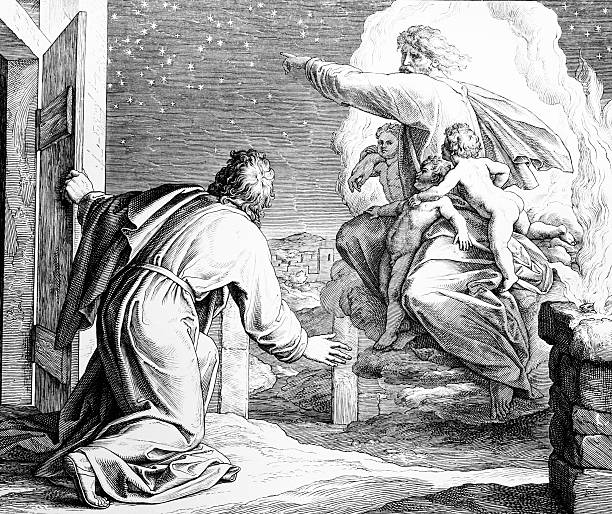 Engraving by the German painter Julius Schnorr von Carolsfeld (March 26, 1794 - May 24, 1872)