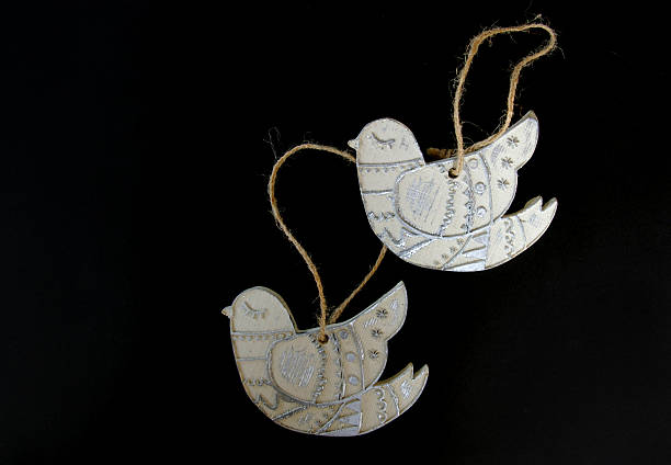 istock Christmas decoration bird/dove 495355722