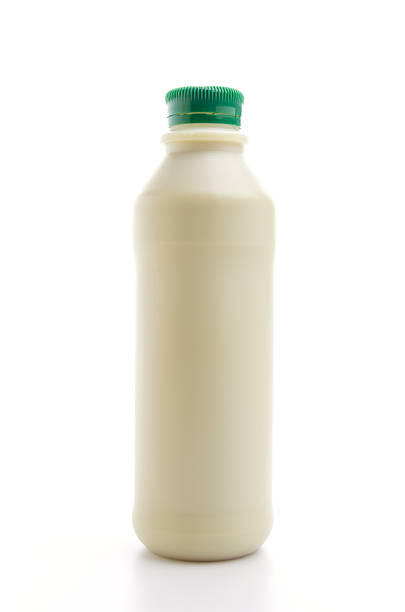 istock Green tea milk isolated white background 495356123