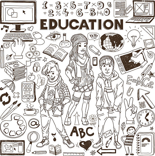 illustrazioni stock, clip art, cartoni animati e icone di tendenza di torna a scuola - social issues information medium communication computer mouse