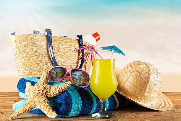istock Close-up of summer accessories. 495356501