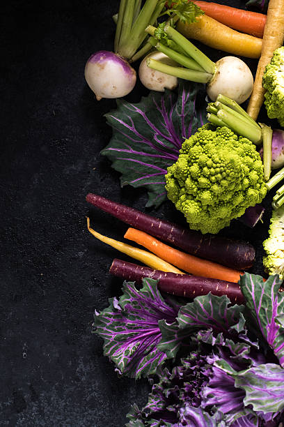 istock market fresh vegetables border background 495356970