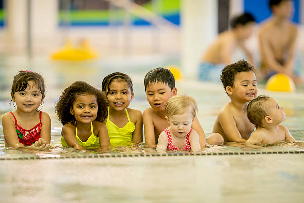 istock Children Wading in the Pool 495356986