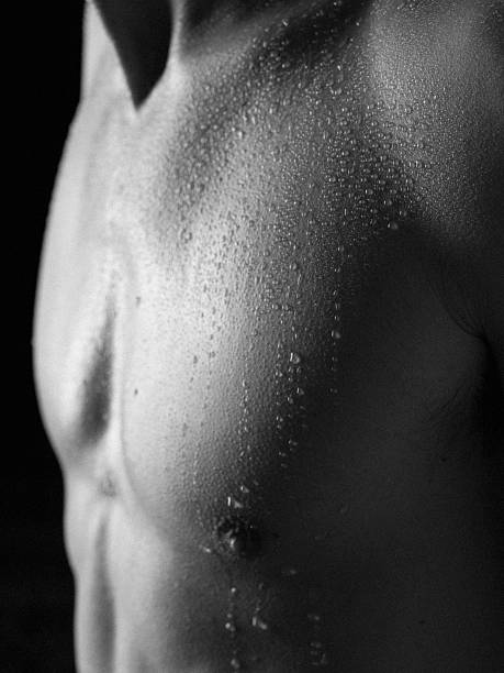 os músculos - rear view human arm naked men imagens e fotografias de stock