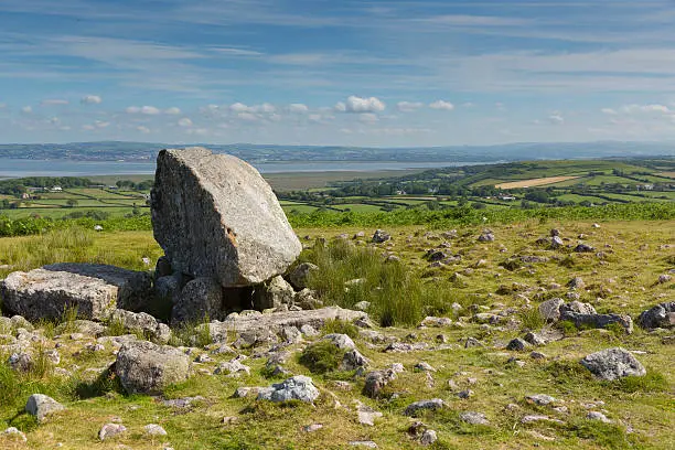Arthurs Stone neolithic burial ground Cefn Bryn hill The Gower peninsula South Wales UK near Reynoldston