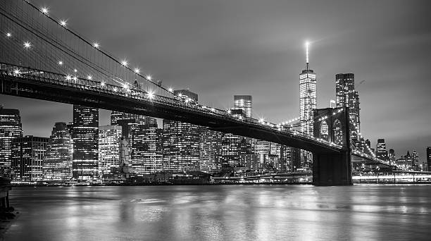 istock Brooklyn bridge at dusk, New York City. 495371000