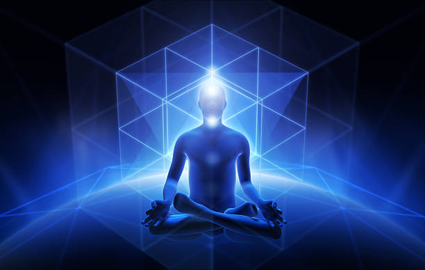 Meditazione di uomo - foto stock